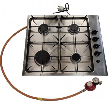 Gas-Kochfeld/ Herdplatte, Zanussi, 4 Kochflächen, b 60cmx50cm