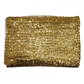 Dekostoff,ca.400x370cm,gold,mit goldenen Pailletten besetzt,  Beschädig - Loch+ Brandstelle