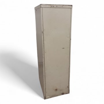 Aktenstahlschrank, grau, 4 Schübe mit Hängeregister, B40xT60xH135