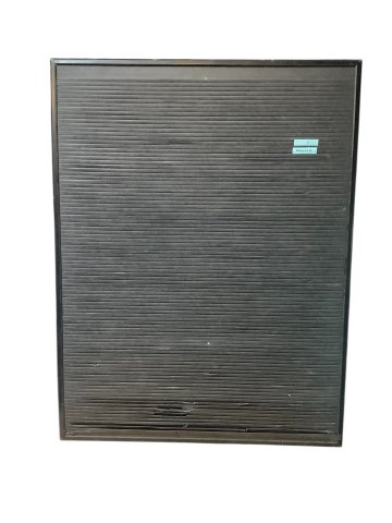 Tafel, Rillentafel, Stecktafel schwarz, schwarzer Rahmen,  86x111cm, unten schadhaft