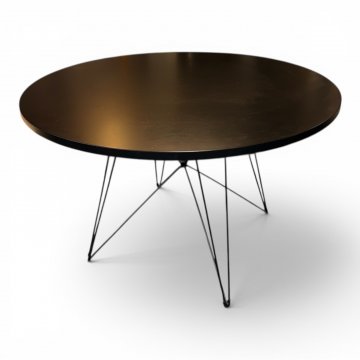 Esstisch, rund, schwarz, Stahldrahtgestell, 120cm, Magis Tavolo XZ30