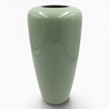 Vase IKEA, Keramik grün, konisch, H40